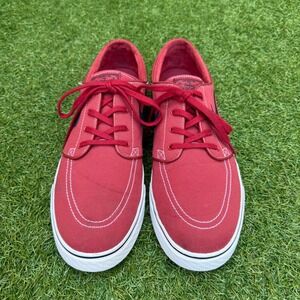 Nike SB Stefan Janoski Skateboarding Shoes Red Canvas Men's Size‎ 13